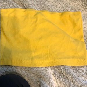 Yellow tube top